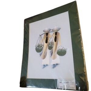 VIETNAM EMBROIDERY TRANH THEU TAY handmade embroidery picture Vietnam  2 women